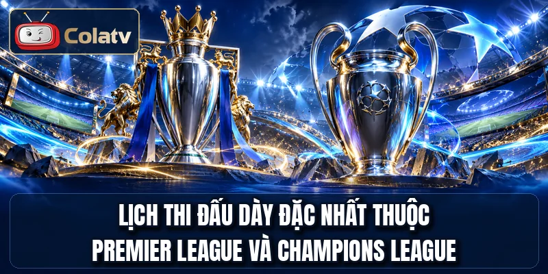 Lịch thi đấu dày đặc nhất thuộc Premier League và Champions League